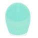 Facial Cleaning Brush Silicone Electric Face Pore Cleaner Massage Face Cleaning ToolLight Green