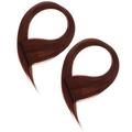 2 PCS Curly Human Hair Wig Hairpiece Colorful Hanging Ear Dye Extension Highlight Charming Temperature Wire