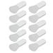 10Pcs Silicone Mask Brush Mini Short Handle Mud Applicator Portable Facial Beauty Tool WhiteFanshaped Type