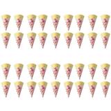 300 Pcs Microwavable Popcorn Popper Baby Snacks Paper Bags in Bulk Dessert Cone Candy