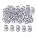 TOOYFUL 2x100 Pieces Dreadlocks Beads Rings Metal Cuffs Fashion Jewelry Opening Dread Locks Beard Beads for Women And Men Hair Braids Beard Decoration 3 Pcs