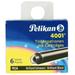 Pelikan 4001 TP/6 Ink Cartridges for Fountain Pens Brilliant Black 0.8ml 6 Pack (301218)