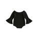 Hirigin Infant Girl Jumpsuit: Off Shoulder Style Flare Long Sleeves