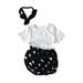 Kiplyki Flash Deals Baby s Set Newborn Infant Girls Tops+ Plaid Shorts Outfits Summer Set