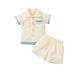 Kiplyki Flash Deals Baby s Set Toddler Kids Boys Fashion Cute Short Sleeve Solid Color Casual Pocket Shorts Suit