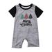 TUWABEII Christmas Baby Pajamas Parent-Child Outfit Printed Xmas Family Matching Crawl