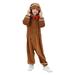 Hirigin Long Sleeve Bowtie Jumpsuit Gingerbread Costume for Kids on Christmas