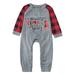 TUWABEII Christmas Baby Pajamas Parent-Child Outfit Printed Family Matching Crawl