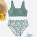 Toddler Girl 2 Piece Swimsuit Sport Floral Prints High Waist Bikini Set Girls Swimming Suits Size 1012 Swimsuit Girls 11