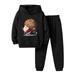 Baby Boy Christmas Outfit Toddler Boys Girls Winter Christmas Long Sleeve Cartoon Prints Hoodie Tops Pants 2Pcs Outfits Clothes Set Toddler Christmas Outfit 4T