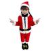 ZMHEGW Toddler Outfits Boys Girls Christmas Santa Warm Outwear Clothes Set