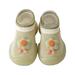 Baby Sock Shoes Walking Shoes Infant Non-Slip Breathable Slippers with Soft Rubber Sole Baby Boys Girls Slip On Sneakers Pea-green