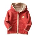 Little Kids Fleece Hooded Jacket Boys Girls Full-Zip Long Sleeve Coat Warm Outerwear Unisex Boy s Girls Winter Warm Zip Up Sweatshirt Fleece Jacket