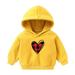 HBYJLZYG Christmas Sweatshirt Hoodies Sweater Loose Pullover Outerwear Toddler Baby Long Sleeve Casual Xmas Love Print Novelty Xmas Tops For The Baby Gift