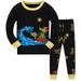 Toddler Boys Outfits Kids Pajamas Dinosaur Cotton 2 Piece Pj S Long Sleeve Sleepwear Set Clothing Sets for Boys Size 5-6T