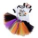 BOLUOYI Girls Christmas Dress Baby Girls Cotton Print Autumn Long Sleeve Headwear Dress Skirts Clothes Set&Outfits