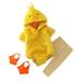 TAIAOJING Toddler Baby Football Outfits Boys Girls Chicken Animal Winter Hooded Romper Bodysuits Pants Foot Sleeve Outfit 6-12 Months