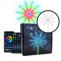 PWPSG 40 Keys 9+1 Symp-hon Fire-works Lights Fire-works LED Strips Dream Color RGB Change Music Sound Sync Bluetooth Fire-works Lights with Remote Control LED Strip white