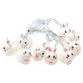 Tdoenbutw String Lights Easter Bunny Led String Lights 10 Lights 1.65M Battery Powered for Decorative Outdoor String Lights String Lights for Outside Home Decor ï¼ˆClearanceï¼‰