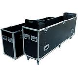 DEEJAY LED Flight Ready Slant Dj Mixer Shelf Black and Chrome Made to Hold Up to A 17 Laptop Case for 80-90 Led Tvs 19mixlt 19 10u TBH1LED90WHEELS