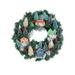 ionze Home Decor Christmas Tree Glowing Wreath Luminous with Light String Artificial Christmas Wreath House Decorative Wreath Door for Wall Fireplace Front Door Window Decoration Home Accessories