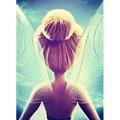 DIY 5D Diamond Painting Kit for Adult Kids Beginner Tinker Bell Full Drill Round Diamond Embroidery Arts Painting by Number Kit for Relaxation Home Wall Decor Gift 12x16 inch