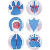 READY 2 LEARN Giant Stampers - Paw Prints - Set of 6 - Easy to Hold Foam Stamps for Kids - Arts and Crafts Stamps for Displays Posters Signs and DIY Projects