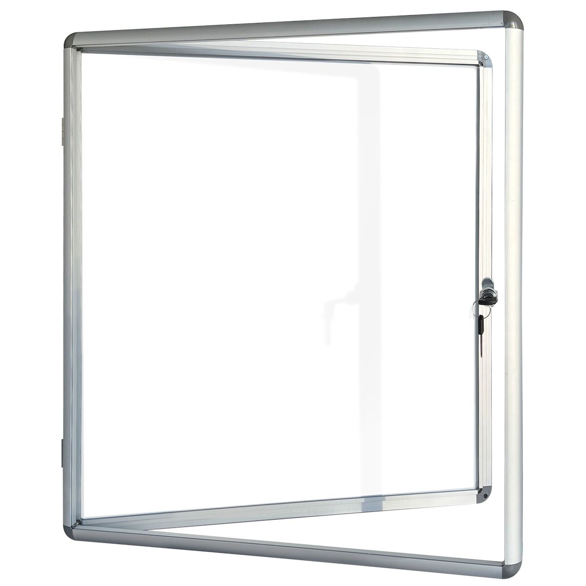 KARAT Schaukasten magnetisch - für den Innenbereich inkl. 12 Magnete - Magnetische & beschreibbare Rückwand - Alurahmen & Acrylglas / 6 x A4 Image