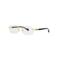 Gucci Rectangle-frame Rimless Optical Glasses, Glasses, Black, Rimless