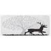 0.1 x 19 x 47 in Kitchen Mat - East Urban Home Deer Hunting Kitchen Mat, Polyester | 0.1 H x 19 W x 47 D in | Wayfair