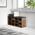 Adara Linen Blend Upholstered Storage Bench