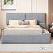 Latitude Run® Asheton Platform Storage Bed Upholstered/Velvet in Gray | 43.3 H x 72 W x 83.9 D in | Wayfair C03AD5FEB2F140CDB7B7FCE0545987D3