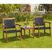 Red Barrel Studio® 3pcs Patio Acacia Wood Rattan Bistro Set Outdoor Conversation Furniture Set | Wayfair FA88892377E841C6802A7D1FC5F1C5C1