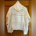 Anthropologie Sweaters | Anthropologie Beautiful Poncho Sweater, Cream Colored. Excellent Condition. | Color: Cream | Size: Xsp