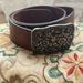 American Eagle Outfitters Accessories | American Eagle Brown Belt, Genuine Leather With Sterling Silver Belt Buckle | Color: Brown/Silver | Size: Os