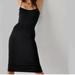 Free People Dresses | Free People Intimately Tea Length Seamless Slip (Black) | Color: Black | Size: M