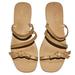 Kate Spade Shoes | Kate Spade New York Porto Slide Sandals Tan Beige Womens Size 7 Shoes | Color: Cream/Tan | Size: 7