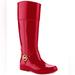 Michael Kors Shoes | Cherry Red Michael Kors Rain Boots | Color: Red | Size: 9