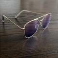 American Eagle Outfitters Accessories | American Eagle Gold Tone Sunglasses | Color: Gold/Purple | Size: Os