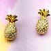 Kate Spade Jewelry | Kate Spade New York Gold Tone Pav Pineapple Post Stud Earrings | Color: Gold | Size: Os