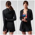 Athleta Jackets & Coats | Athleta 657489 Pacifica Illume Relaxed Jacket Full Zip Black Xs | Color: Black | Size: Xs