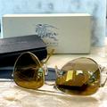 Burberry Accessories | Burberry B3071 Folding Fashion Aviator Sunglasses | Color: Brown/Gold | Size: Os