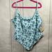 Disney Swim | Disney Parks Resort Womens Stitch Upf 50 Tropical One Piece Swimsuit | Color: Blue | Size: 3x
