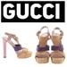 Gucci Shoes | Authentic Gucci Two Tone Suede Platform Heels | Color: Purple/Tan | Size: 39eu