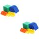 ibasenice 2 Sets Math Cube Math Block Math Cube Math Learning Block Math Manipulatives Math Count Block Math Learning Cube Counting Block Eva School Supplies Box Primary School