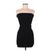 Beginning Boutique Casual Dress - Bodycon: Black Solid Dresses - New - Women's Size 6