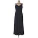 Lauren by Ralph Lauren Casual Dress - Slip dress: Black Stripes Dresses - Women's Size 12