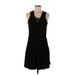 Veronica M. Casual Dress - DropWaist: Black Solid Dresses - Women's Size Medium