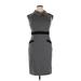 London Times Casual Dress - Sweater Dress: Gray Marled Dresses - Women's Size 14
