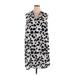 Vince Camuto Casual Dress: Silver Leopard Print Dresses - Women's Size 2X
